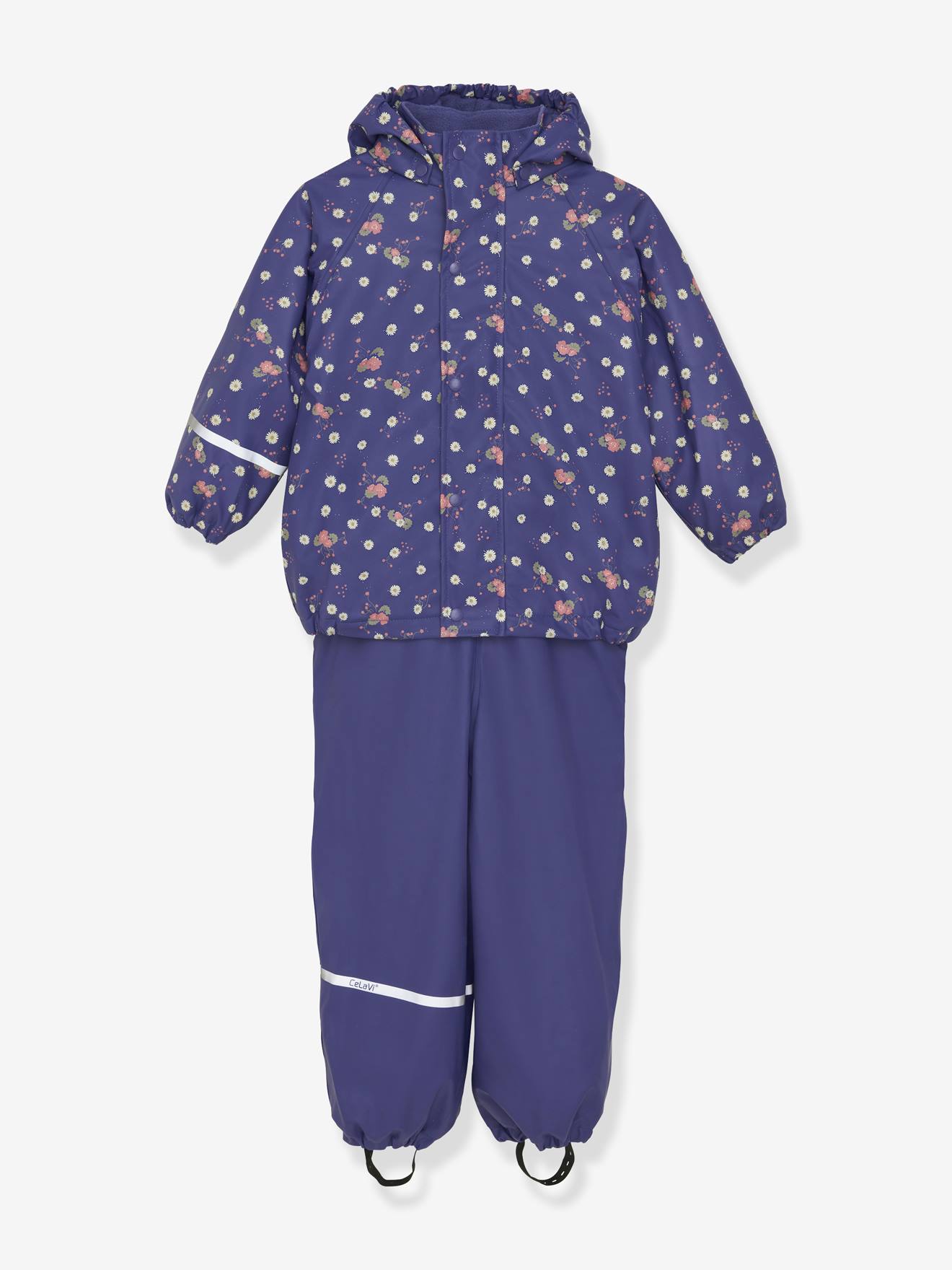 Set aus Regenjacke & Matschhose mit Fleece Mädchen CeLaVi von Celavi