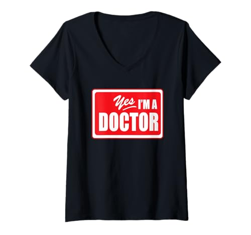 Damen Spieltag 2025 Facharztausbildung an der Medizinischen Fakultät Lustiger Doktor T-Shirt mit V-Ausschnitt Damen Spieltag 2025 Facharztausbildung an der Medizinischen Fakultät Lustiger Doktor T-Shirt mit V-Ausschnitt von Celebrate Graduate Inc