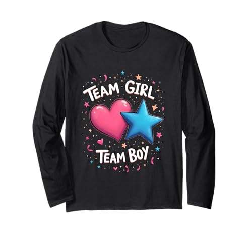 Team Boy oder Team Girl Gender Reveal Celebration Produkt Langarmshirt Team Boy oder Team Girl Gender Reveal Celebration Produkt Langarmshirt von Celebrating Pregnancy Reveals with Joy and Style