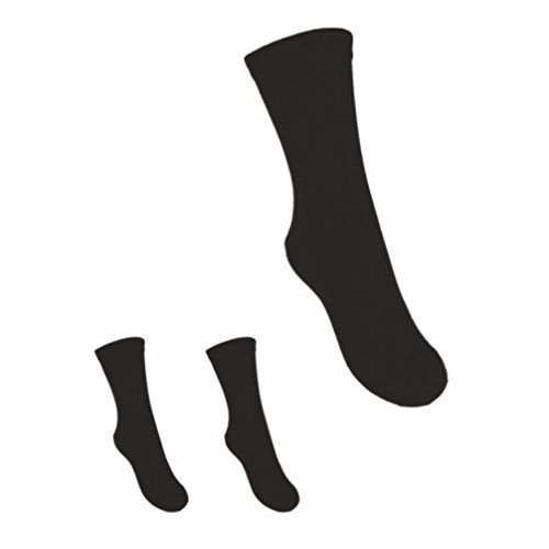 Celebration Kindersocken schwarze Socken 3-er Set uni schwarz für Mädchen oder Jungen (31/33) von Celebration