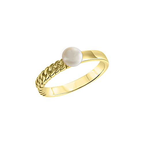 Celesta Silber Damen Ring 925/- Sterling Silber Glänzend gelb 274270308 von Celesta