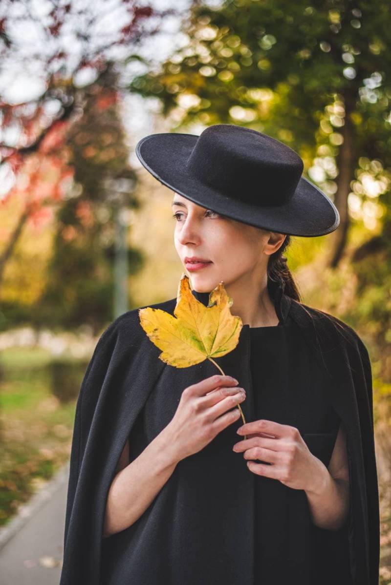 Edwardian Inspirierter Handgezogener Wollfilzhut von CelesteLilou