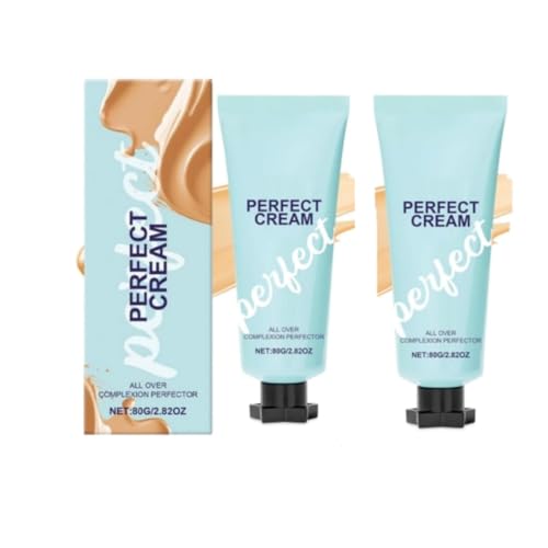 2Pcs Concealing Foundation Creme, Body Coverage Perfector, Skin Tint Generisch, All Over Complexion Perfector mit Körper-Make-up-Pinsel, Lang anhaltende Deckkraft, für alle Hauttypen (2 * 80g) von CelestiMingle