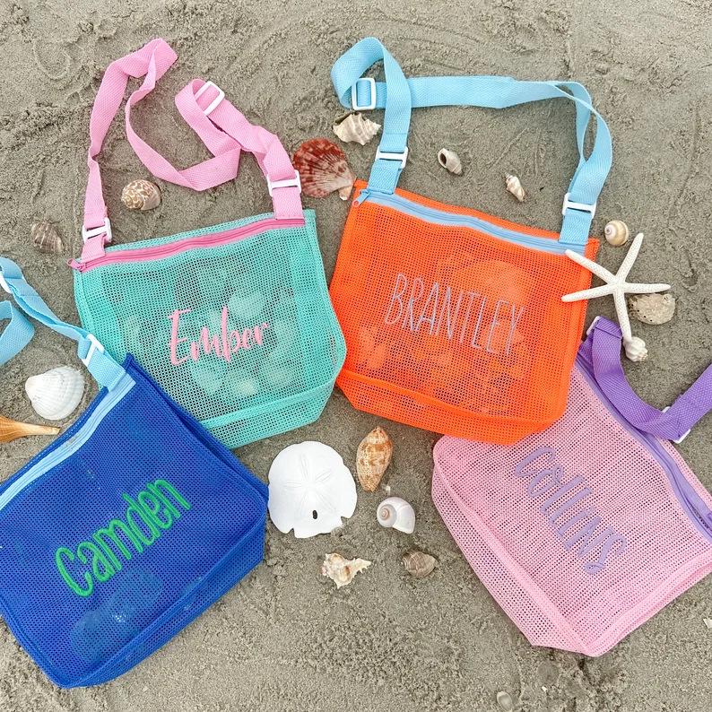 Custom Embroidered Seashell Mesh Bag, Personalized Sea Shell Tote With Monogram, Easter Kids Gift, Pool Bag Custom Embroidered Seashell Mesh Bag, Personalized Sea Shell Tote With Monogram, Easter Kids Gift, Pool Bag von CelestiablCascade