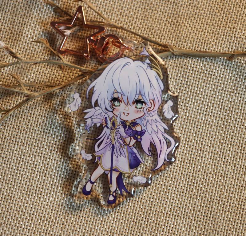 Süße Honkai Star Rail Robin Schlüsselanhänger von CeliOwO