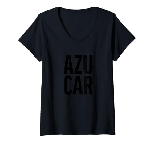 Damen AZUCAR T-Shirt mit V-Ausschnitt Damen AZUCAR T-Shirt mit V-Ausschnitt von Celia Cruz