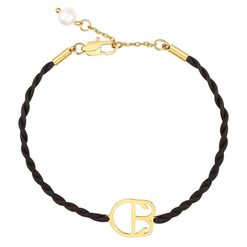 Celia von Barchewitz Armband CORDIA, Damen Armband mit Perle, vergoldet, CB-Logo, Statement-Schmuck von Celia von Barchewitz