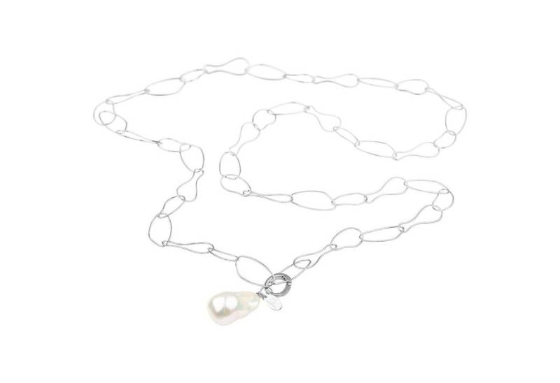 Celia von Barchewitz Gliederkette "CHAVA" lange Perlen-Halskette für Damen, ca 100 cm, mit Barock-Perle, Anhänger austauschbar/abnehmbar von Celia von Barchewitz