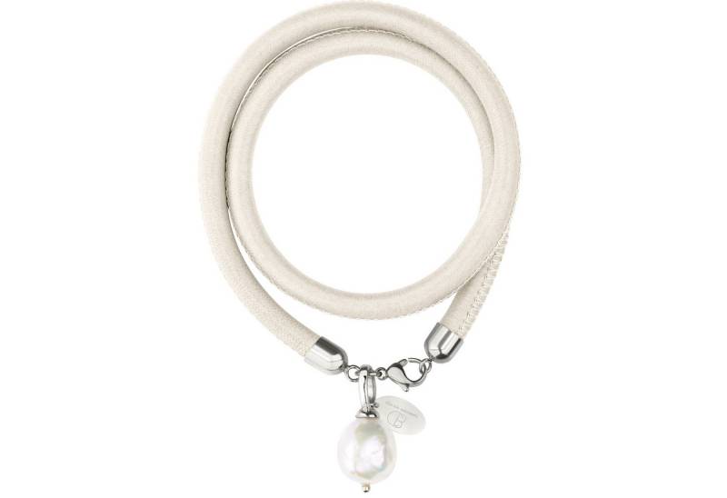 Celia von Barchewitz Perlenarmband NAPPA NOVA (silber), echte Süßwasser-Zuchtperle semi-barocke Form, handgefertigt von Celia von Barchewitz