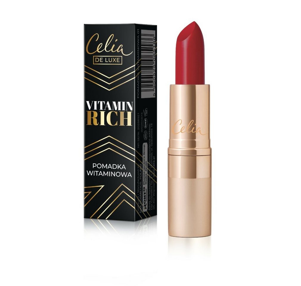 Celia Lippenstift De Luxe Feuchtigkeitsspendender Lippenstift Vitamin Rich No Celia Lippenstift De Luxe Feuchtigkeitsspendender Lippenstift Vitamin Rich No von Celia