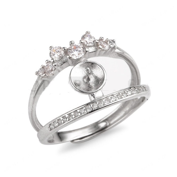 Doppelband Ring 925 Sterling Silber Zirkon Cd9Rm165 Doppelband Ring 925 Sterling Silber Zirkon Cd9Rm165 von CeliaDesign