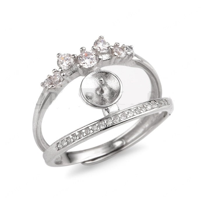 Doppelband Ring 925 Sterling Silber Zirkon Cd9Rm165 Doppelband Ring 925 Sterling Silber Zirkon Cd9Rm165 von CeliaDesign