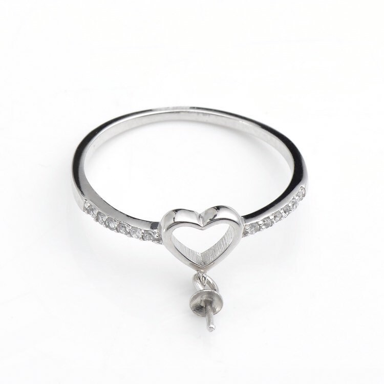Herz Sterling 925 Silber Ring Basis Für Diy Herstellung Herz Sterling 925 Silber Ring Basis Für Diy Herstellung von CeliaDesign