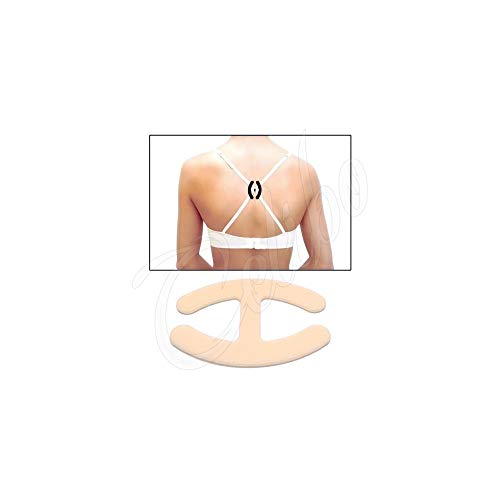 4× Celibo™ - Magic Bra „H“-Clip beige, der BH-Träger-Halter für einen Träger-Anti-Rutsch- & Push-Up-Effekt im X-Holder-Style von Celibo