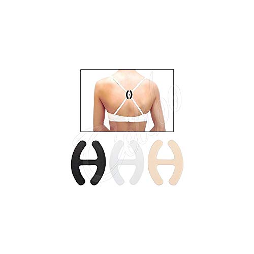 4× Celibo™ - Magic Bra „H“-Clip in 4 Farben, der BH-Träger-Halter für einen Träger-Anti-Rutsch- & Push-Up-Effekt im X-Holder-Style von Celibo