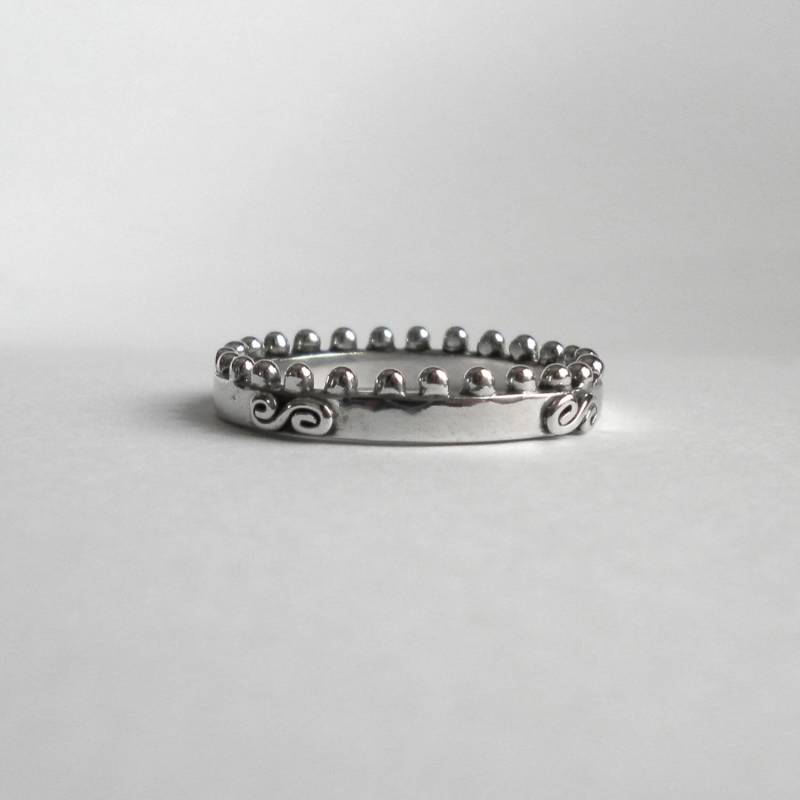 Handgemachte Sterling Silber Krönchen Ring von CelinaSousa