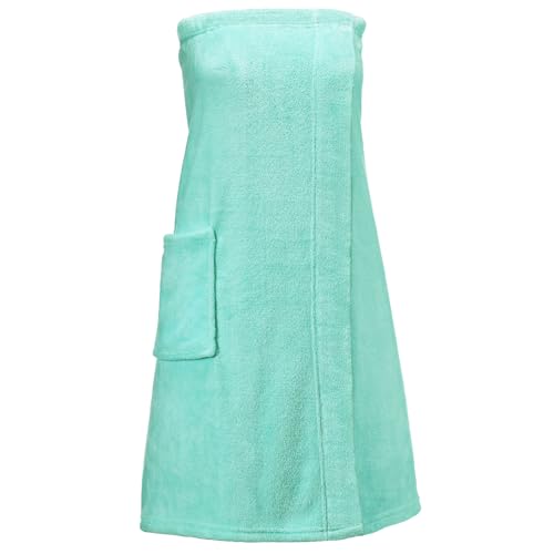 CelinaTex Happyfun Kilt lang L/XL 84 x 160 cm Mint Mikro-Flanell Saunakilt Mikrofaser Saunasarong von CelinaTex