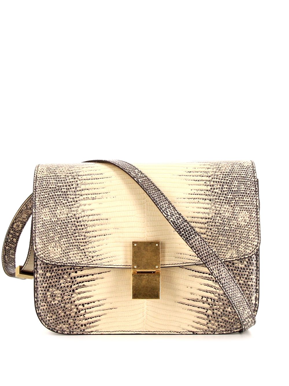 Céline Pre-Owned Umhängetasche mit Klappe - Nude von Céline Pre-Owned