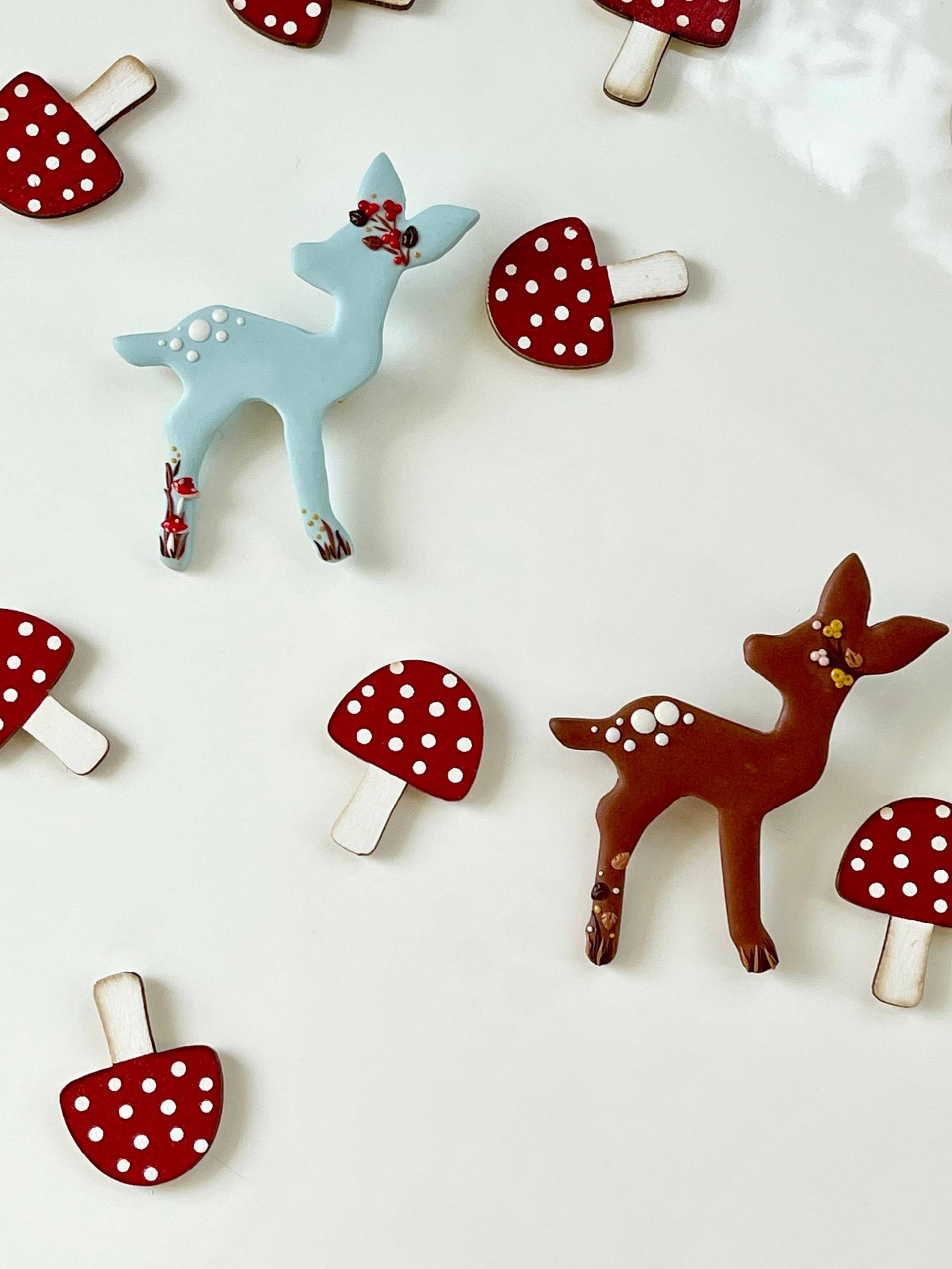 Handgemachte Brosche, Fimo, Herbst Pin, Baby Hirsch, Bambi, Tochter Geschenk, Rehkitz, Herbst, Pilze Handgemachte Brosche, Fimo, Herbst Pin, Baby Hirsch, Bambi, Tochter Geschenk, Rehkitz, Herbst, Pilze von CelineandMassimo