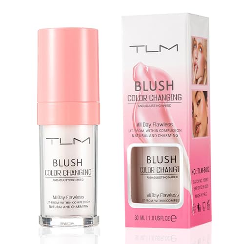 Blush Foundation Color Changing Blush Farbwechselnde Foundation für Reife Haut Blush Mature Skin Foundation Ganztägig Feuchtigkeitsspendende leichte Langanhaltende Makellose für Alle Hauttöne（30ml） von Celiodd