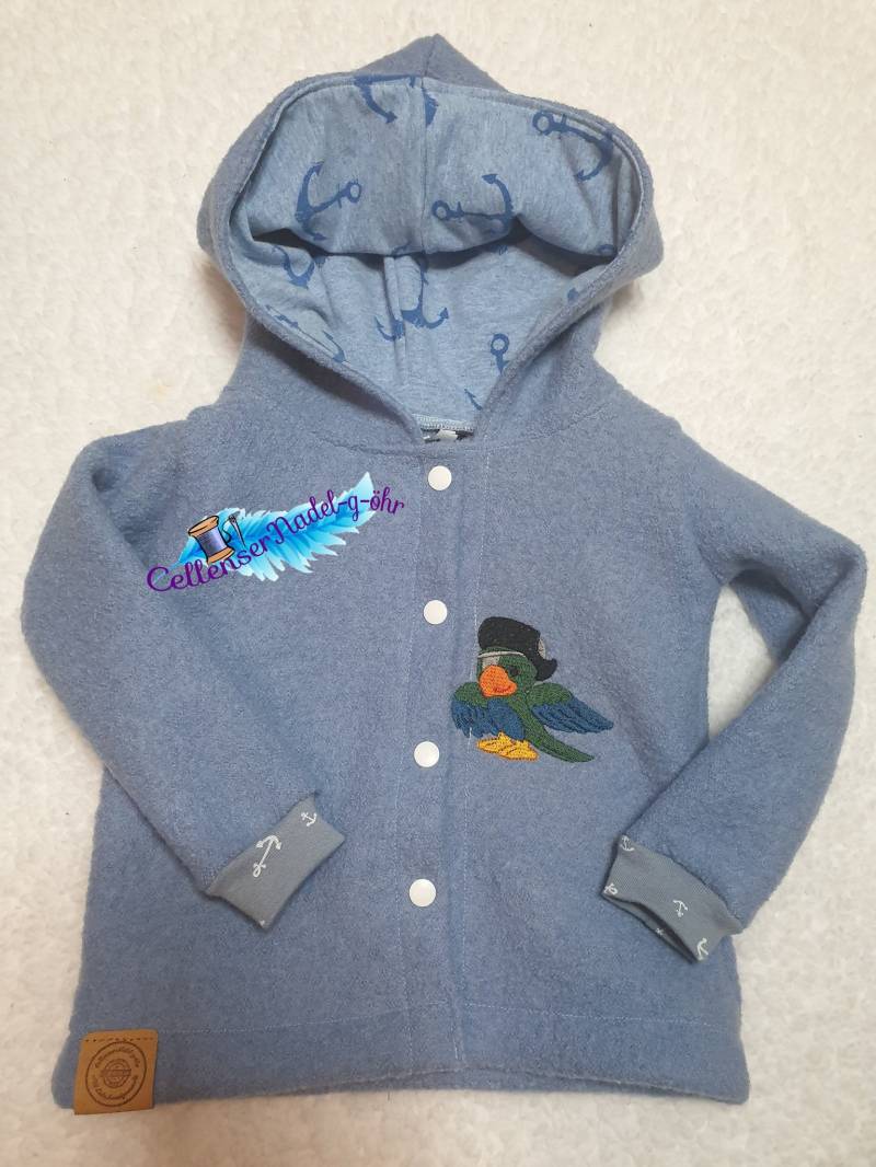 Wunderschöner Mantel Jacke Aus Schurrwolle Pirat Größe 86 Wunderschöner Mantel Jacke Aus Schurrwolle Pirat Größe 86 von CellenserNadelgoehr