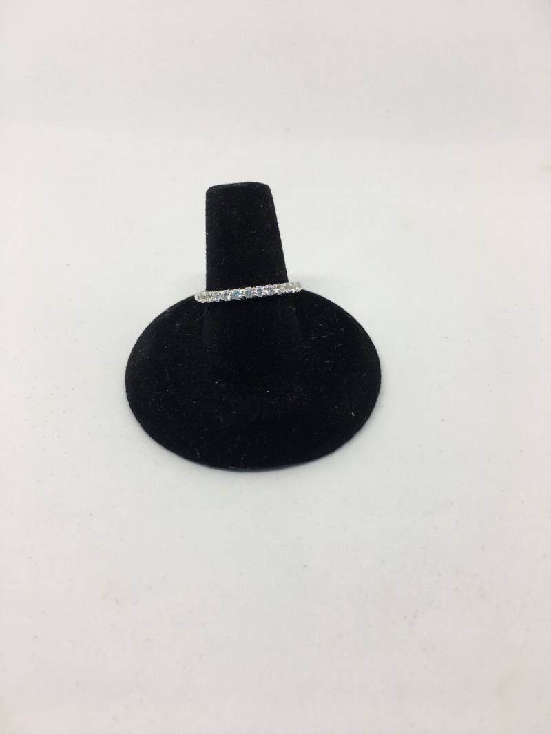 sterling Silber Faux Diamant Eternity Ring - Größe 7 von CelliniTreasures