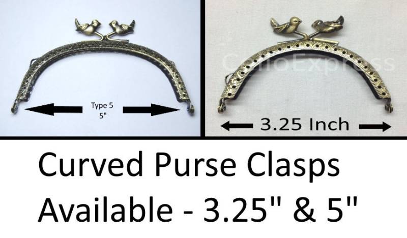 3, 25 "& 12, 7 cm Gebogene Typ 5 Geldbörsenverschlüsse - Antike Bronze Taschenzubehör Und Taschenherstellung von CelloexpressBags