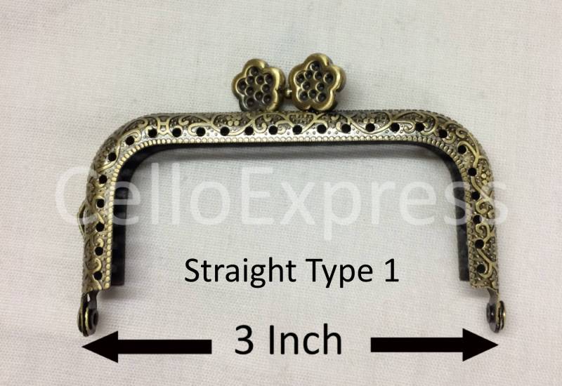 Gerader Geldbörsenverschluss - Antike Bronze Wahl Des Geldbeutelverschlusses Taschenzubehör Und Taschenherstellung von CelloexpressBags