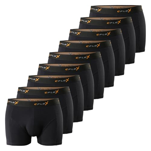 Celodoro 9er Pack CFLEX Herren Retropants aus Baumwoll Stretch - Schwarz S von Celodoro