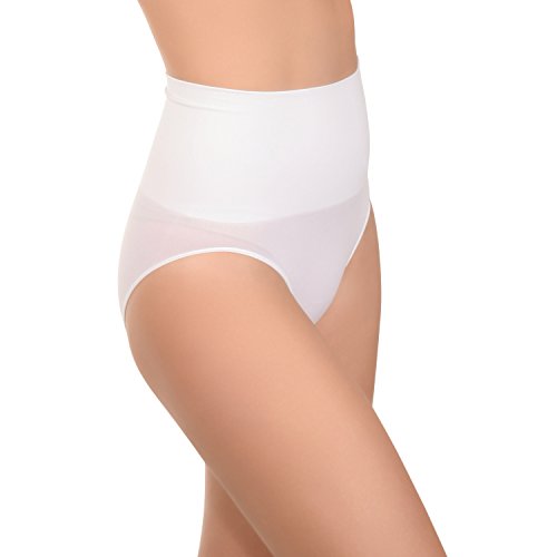 Celodoro Damen Form-Slip - Seamless Unterhose mit Shaping-Effekt - Weiss XL von Celodoro