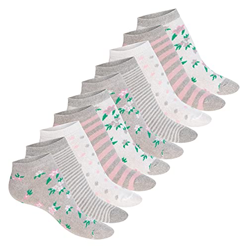 Celodoro Damen Süße Eco Sneaker Socken (10 Paar) Kurzsocken aus regenerativer Baumwolle - Classic Mix 35-38 von Celodoro