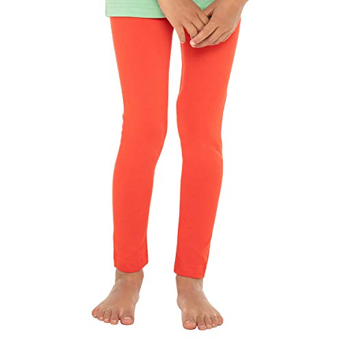 Celodoro Kinder Leggings, stretchige Jersey Hose aus Baumwolle - Rot 146-152 von Celodoro