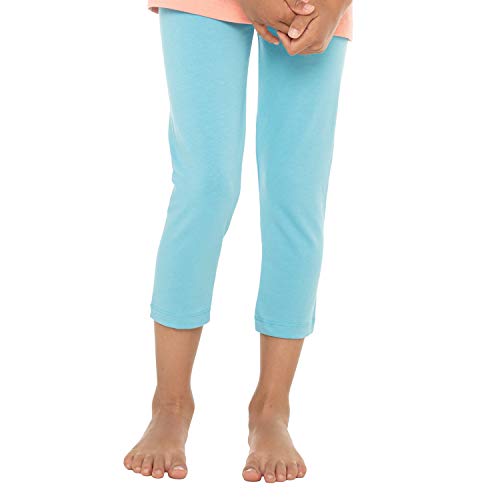 Celodoro Kinder Leggings (3/4 Capri) - Hellblau 110-116 von Celodoro