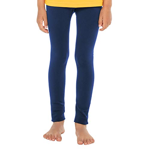 Celodoro Kinder Thermo Leggings (1 Stück) - warme Unterhose lang mit Innenfleece - Blau 122-128 von Celodoro