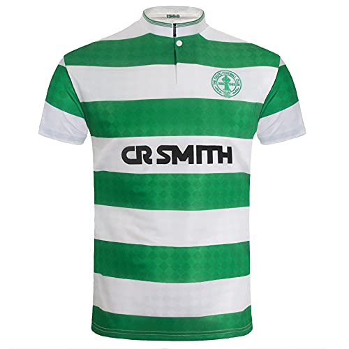 Celtic FC - Herren Retro-Trikot von 1988 - Heim- & Auswärtstrikot - offizielles Merchandise - Geschenk für Fußballfans - Grün - L von Celtic F.C.