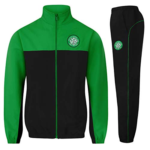 Celtic FC - Herren Trainingsanzug - Jacke & Hose - Offizielles Merchandise - Geschenk für Fußballfans - Schwarz - M von Celtic F.C.