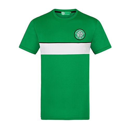Celtic FC - Herren Trainingstrikot aus Polyester - Offizielles Merchandise - Geschenk für Fußballfans - Grün/Weiß gestreift - 3XL von Celtic F.C.