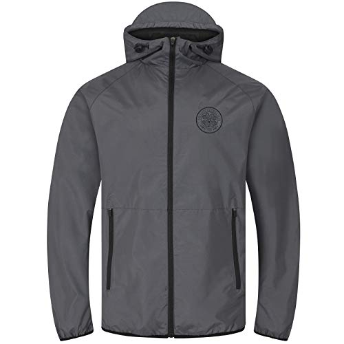 Celtic FC - Herren Wind- und Regenjacke - Offizielles Merchandise - Grau - Kapuze mit Schirm - L von Celtic F.C.