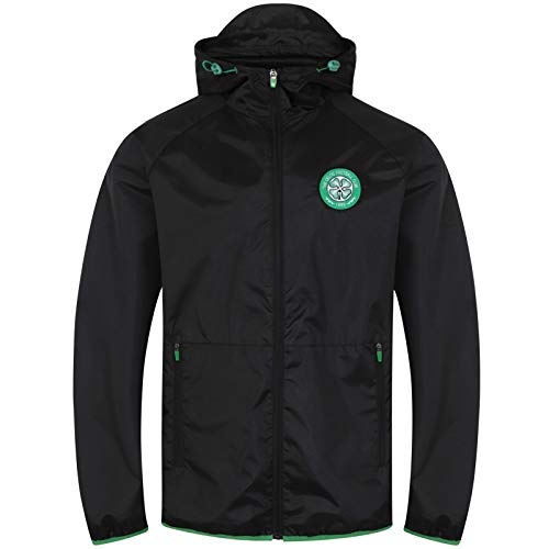 Celtic FC - Herren Wind- und Regenjacke - Offizielles Merchandise - Schwarz - Kapuze mit Schirm - XXL von Celtic F.C.