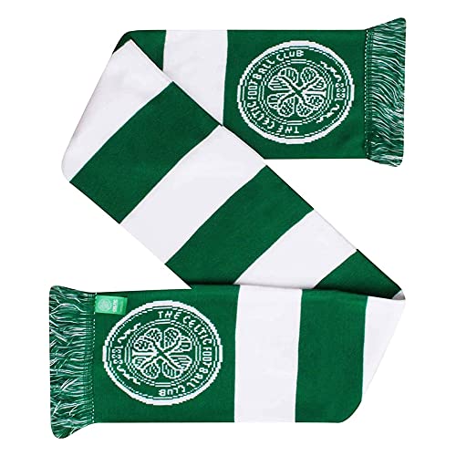 Celtic FC Official Bar Jacquard Schal (Einheitsgröße) (Grün/Weiß) von Celtic F.C.