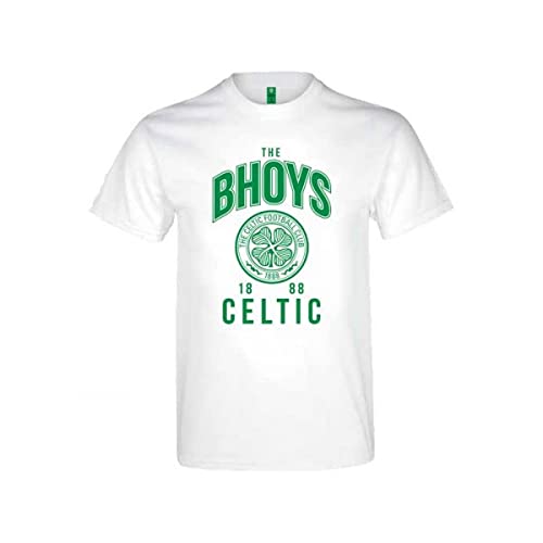 Celtic FC Unisex Celtic The Bhoys T Shirt White Adults Tshirt, weiß, S von Celtic F.C.