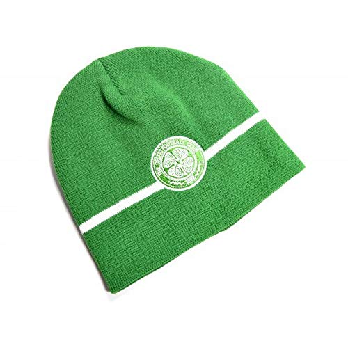 Celtic FC Unisex Erwachsene Basic Strick-Beanie-Mütze (Einheitsgröße) (Grün) von Celtic F.C.