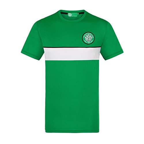 Celtic FC - Herren Trainingstrikot aus Polyester - Offizielles Merchandise - Geschenk für Fußballfans - Grün/Weiß gestreift - XXL von Celtic F.C.