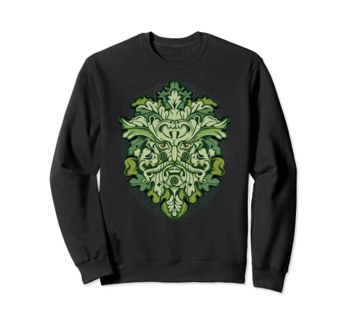 Celtic Green Man Pagan Irisch Schottische Mythologie Gott Sweatshirt Celtic Green Man Pagan Irisch Schottische Mythologie Gott Sweatshirt von Celtic Pagan Mythology Green Man God Irish Wicca