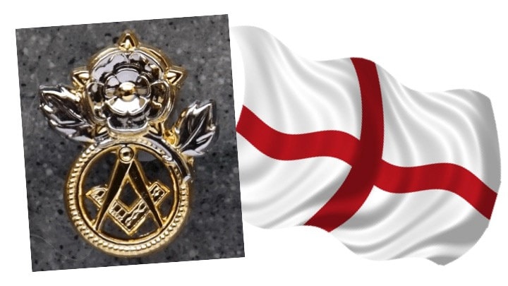 White Rose Of Yorkshire Freimaurer/Pin Badge White Rose Of Yorkshire Freimaurer/Pin Badge von CelticBrothers