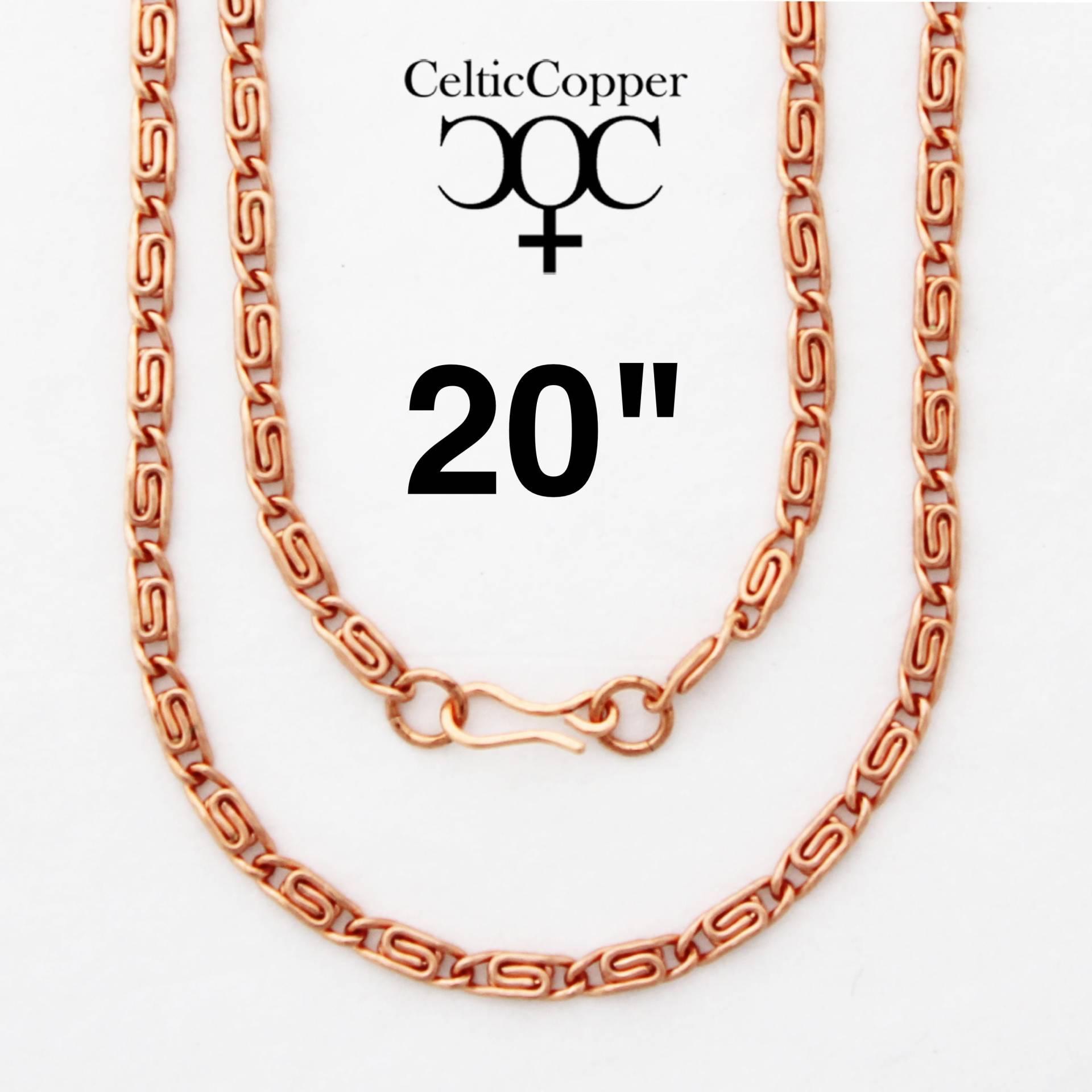 Massive Kupfer Schriftrolle Halskette Kette 50, 5cm X 18cm Nickelfrei Massive Kupfer Schriftrolle Halskette Kette 50, 5cm X 18cm Nickelfrei von CelticCopperJewelry