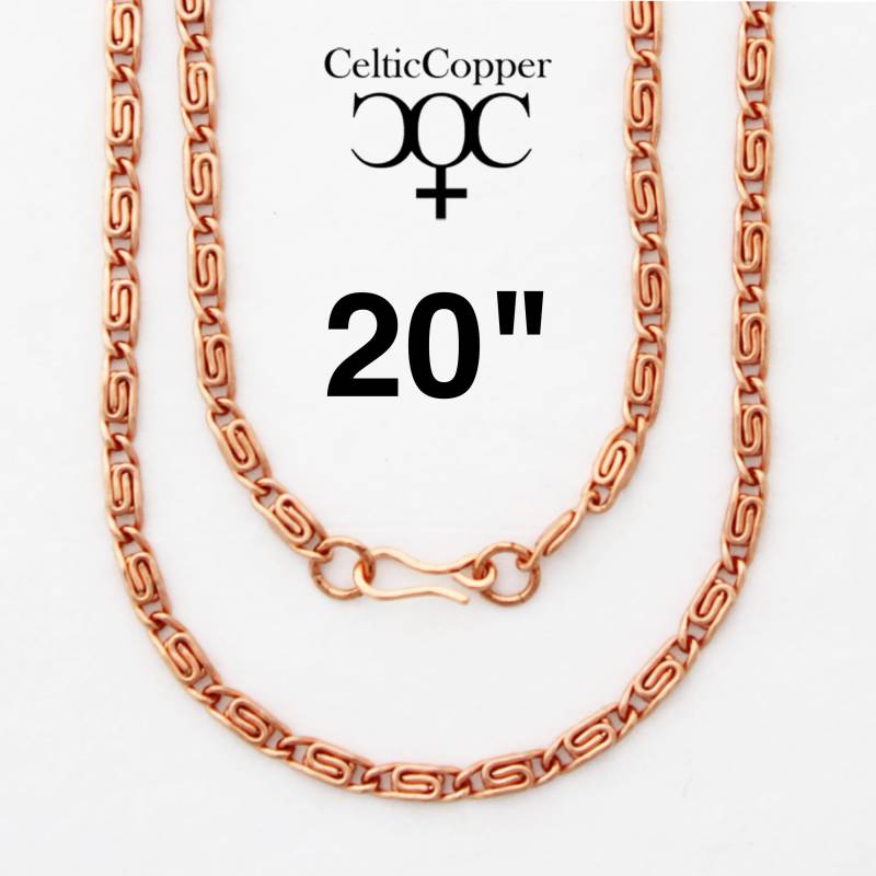 Massive Kupfer Schriftrolle Halskette Kette 50, 5cm X 18cm Nickelfrei Massive Kupfer Schriftrolle Halskette Kette 50, 5cm X 18cm Nickelfrei von CelticCopperJewelry