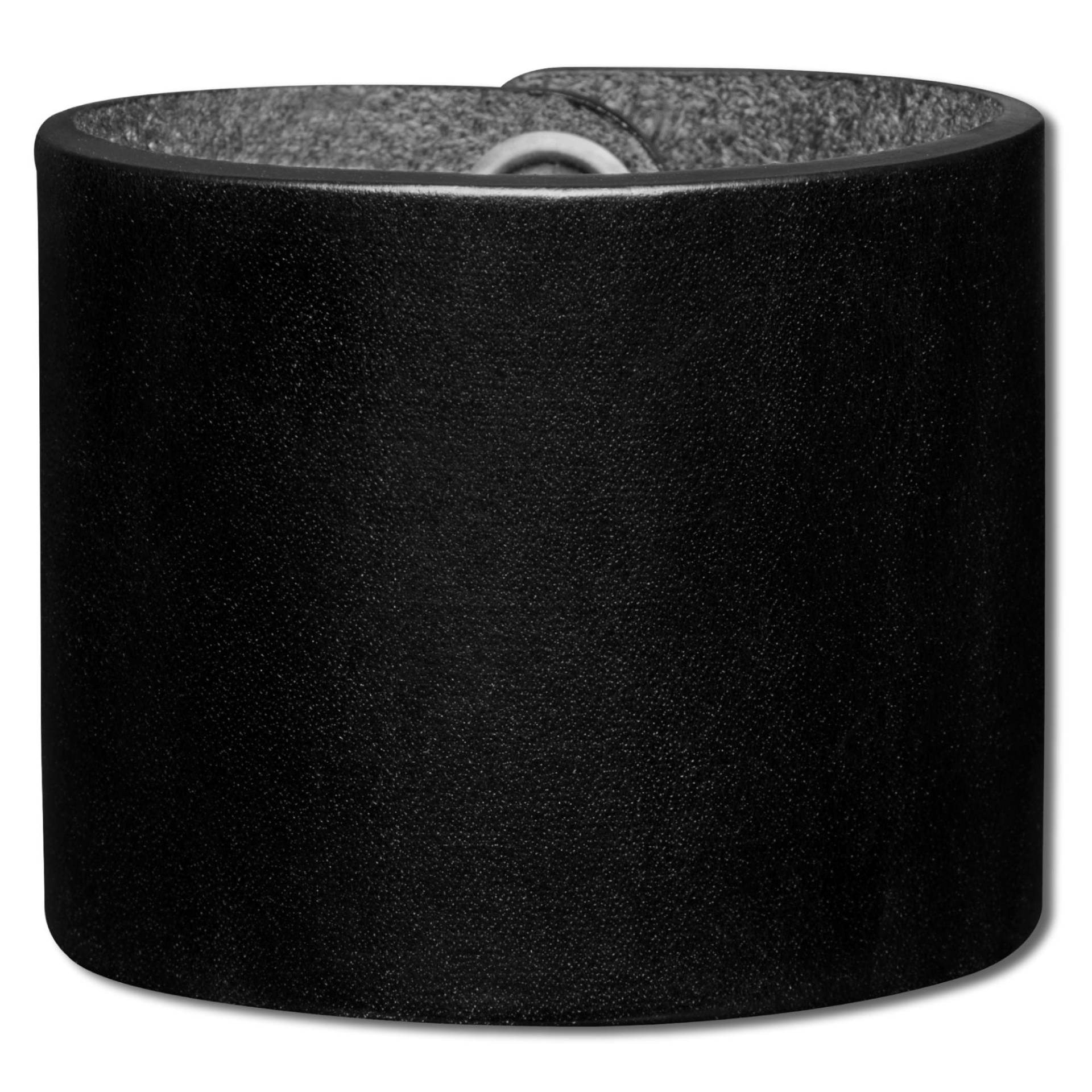 Lederarmband Schwarz 56mm Aus Vollrindleder Mit Druckknopfverschluss | Nickelfrei Lederarmband Schwarz 56mm Aus Vollrindleder Mit Druckknopfverschluss | Nickelfrei von CelticCraftShop