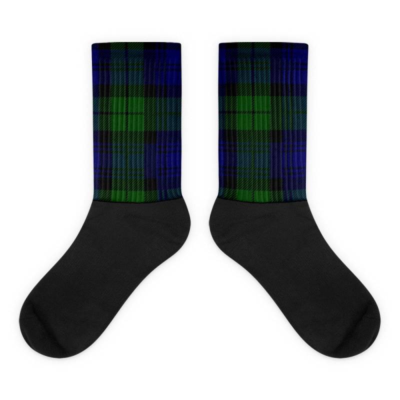 Schwarze Uhr Tartan | Socken Schwarze Uhr Tartan | Socken von CelticKiosk
