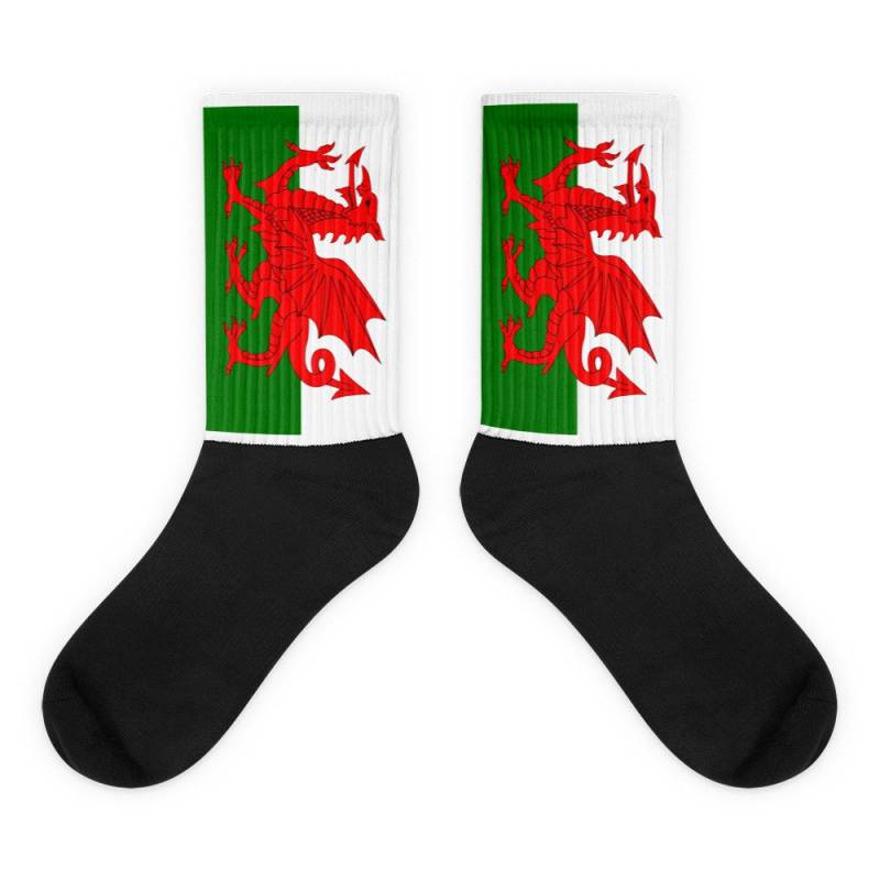Wales | Vertikale Flagge | Socken Wales | Vertikale Flagge | Socken von CelticKiosk